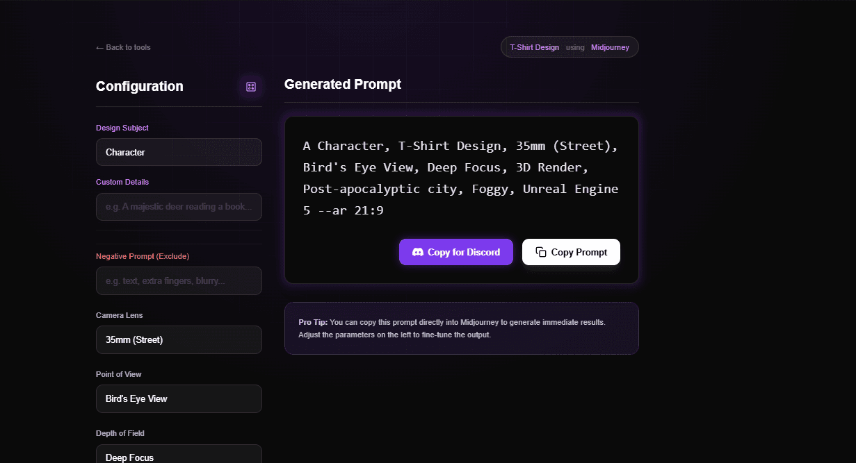 Prompt Builder Interface